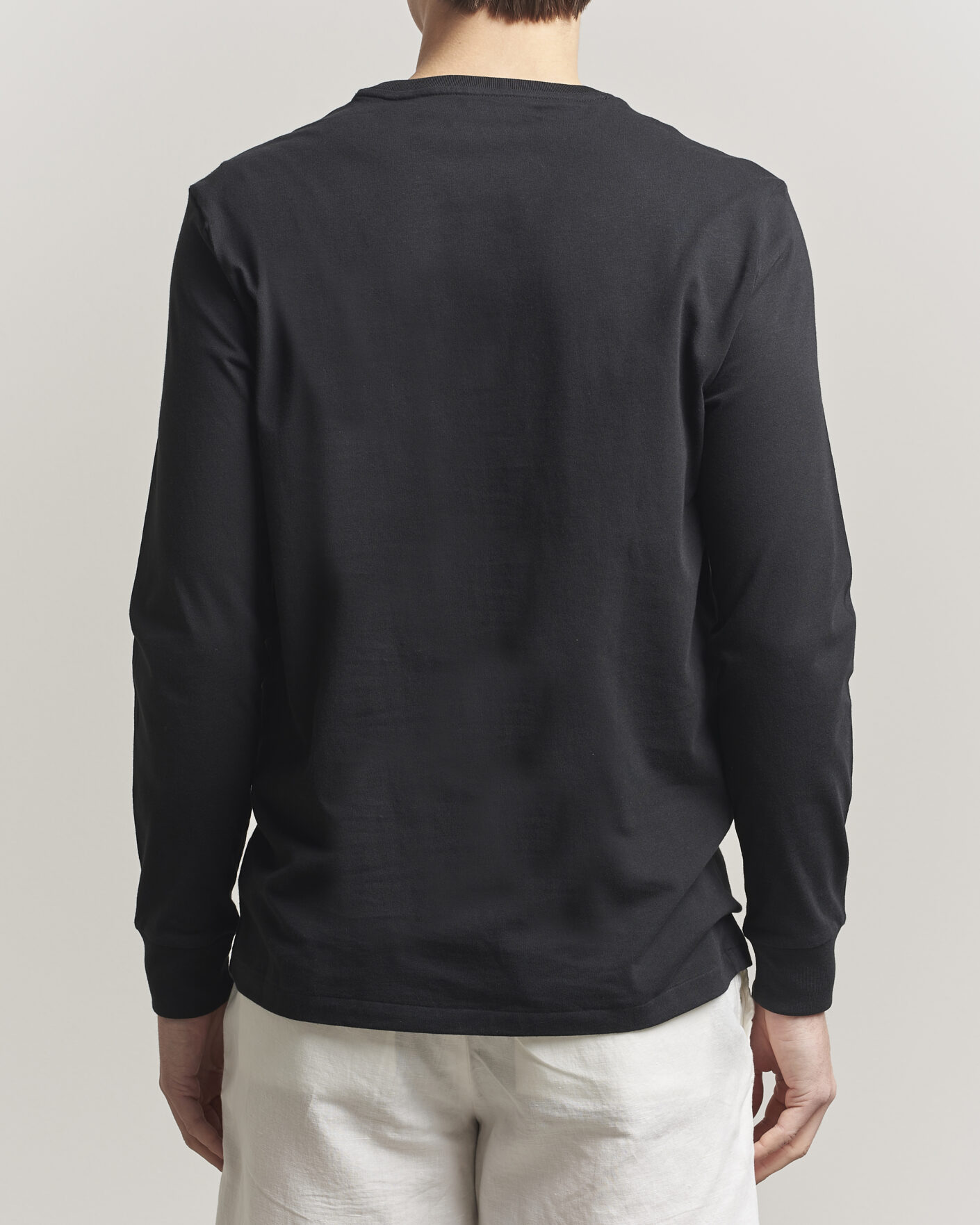 Herre | T-Shirts | Polo Ralph Lauren | Long Sleeve Crew Neck Tee Polo Black