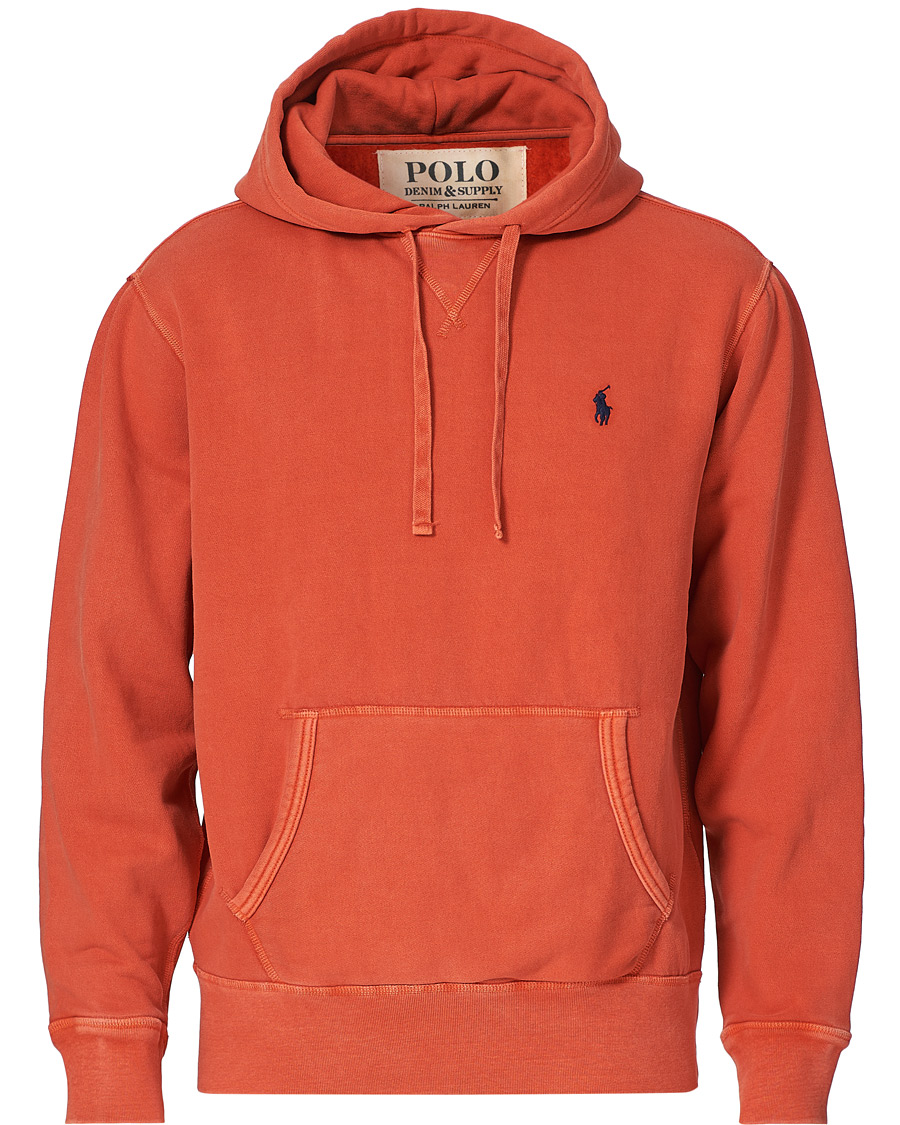 Herre | Gensere | Polo Ralph Lauren | Garment Dyed Fleece Hoodie College Orange