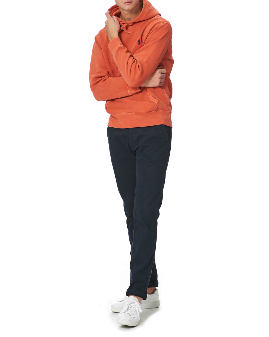 Herre | Gensere | Polo Ralph Lauren | Garment Dyed Fleece Hoodie College Orange