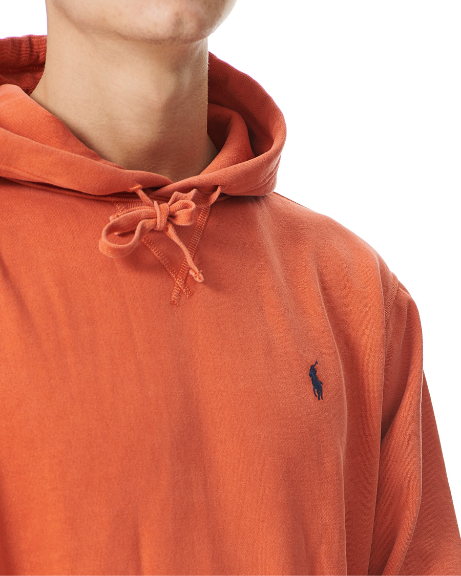 Herre | Gensere | Polo Ralph Lauren | Garment Dyed Fleece Hoodie College Orange