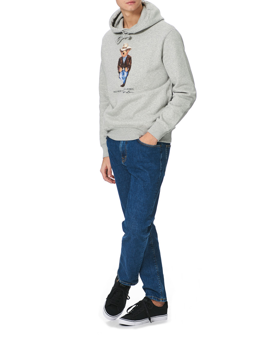 Herre | Gensere | Polo Ralph Lauren | Printed Western Bear Fleece Hoodie Andover Heather