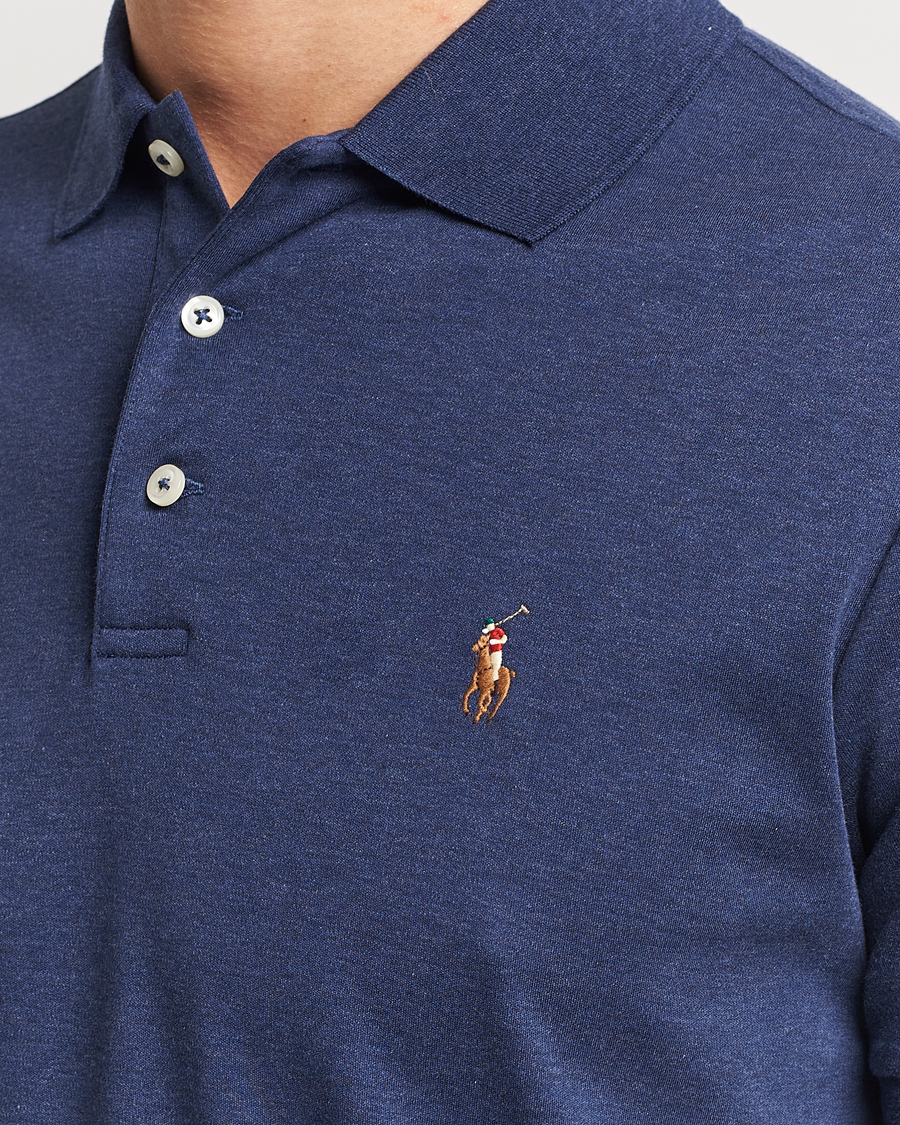 Herre | Pikéer | Polo Ralph Lauren | Luxury Pima Cotton Polo Spring Navy Heather