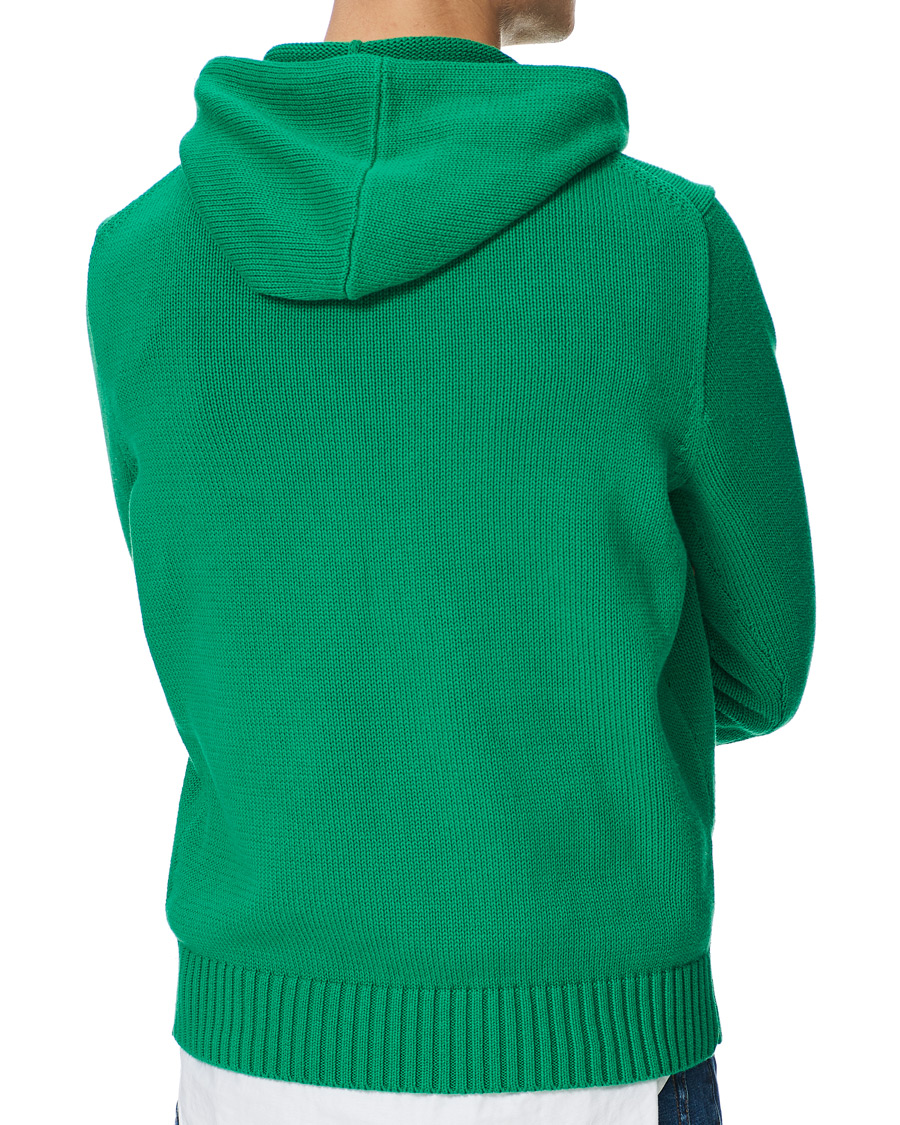 Herre | Gensere | Polo Ralph Lauren | Knitted Ivy Bear Hoodie Cruise Green
