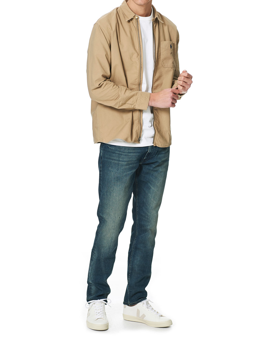 Herre | Skjorter | Polo Ralph Lauren | Garment Dyed Oxford Full-Zip Overshirt Surrey Tan