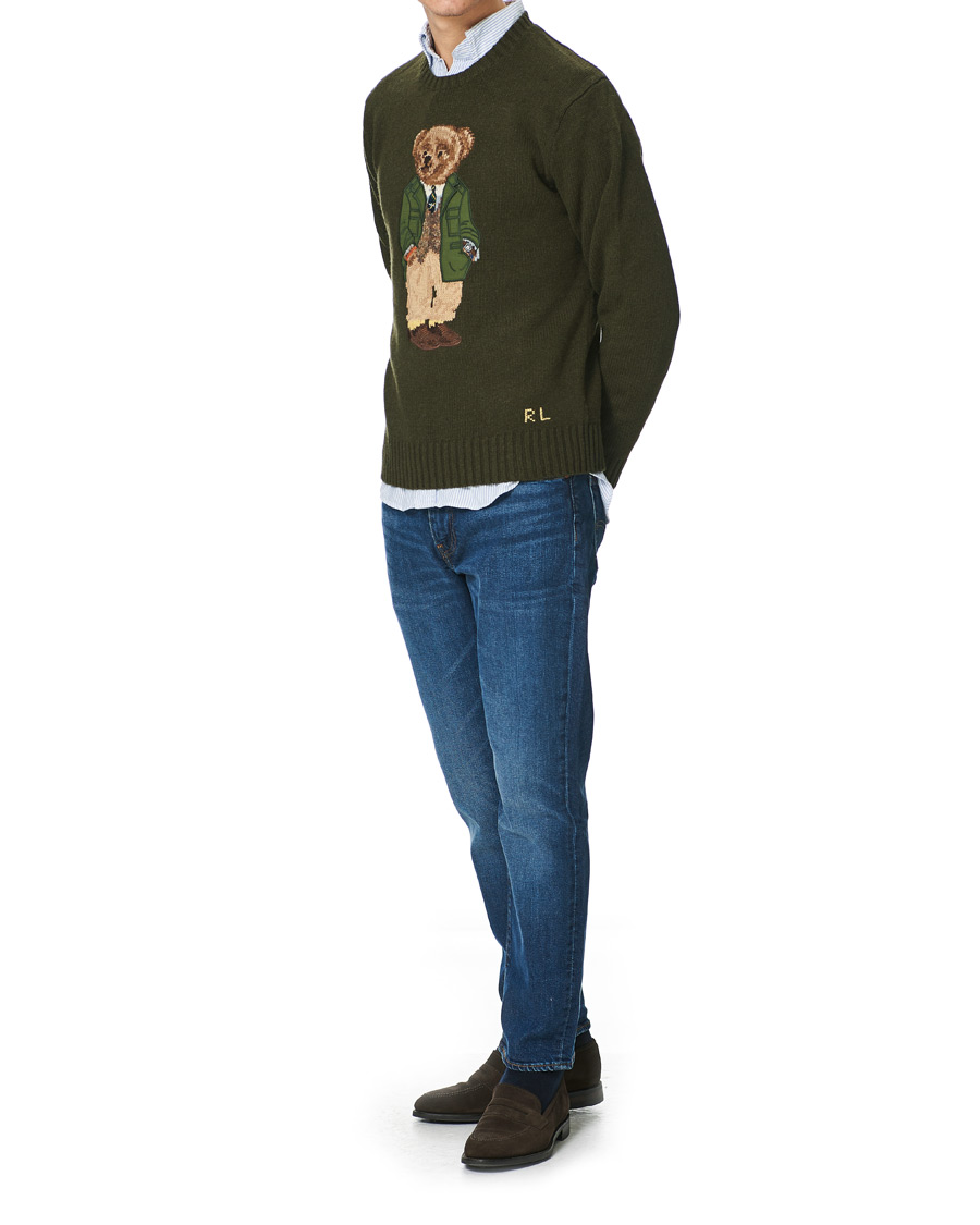Herre | Gensere | Polo Ralph Lauren | Wool Knitted Bear Sweater Olive