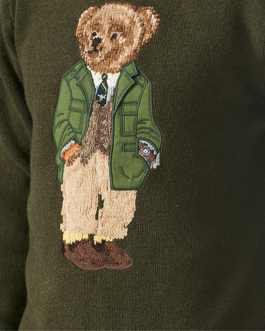 Herre | Gensere | Polo Ralph Lauren | Wool Knitted Bear Sweater Olive