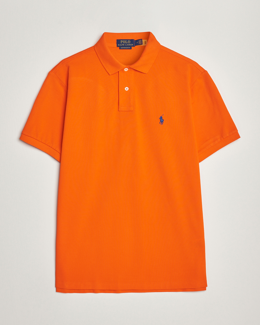 Herre | | Polo Ralph Lauren | Custom Slim Fit Polo Sailing Orange