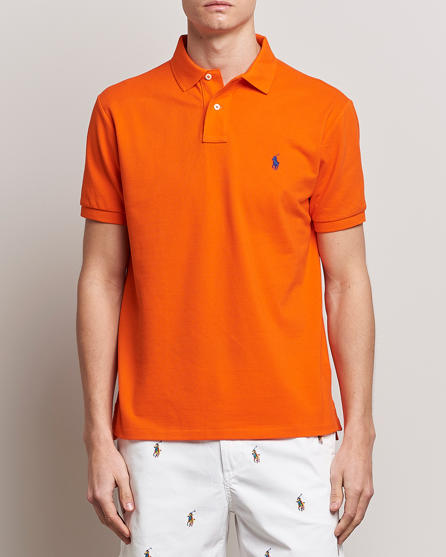 Herre |  | Polo Ralph Lauren | Custom Slim Fit Polo Sailing Orange