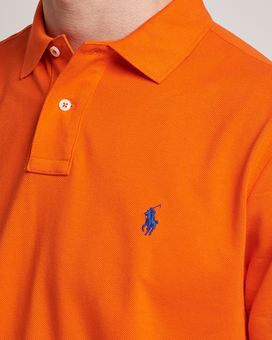Herre | Pikéer | Polo Ralph Lauren | Custom Slim Fit Polo Sailing Orange