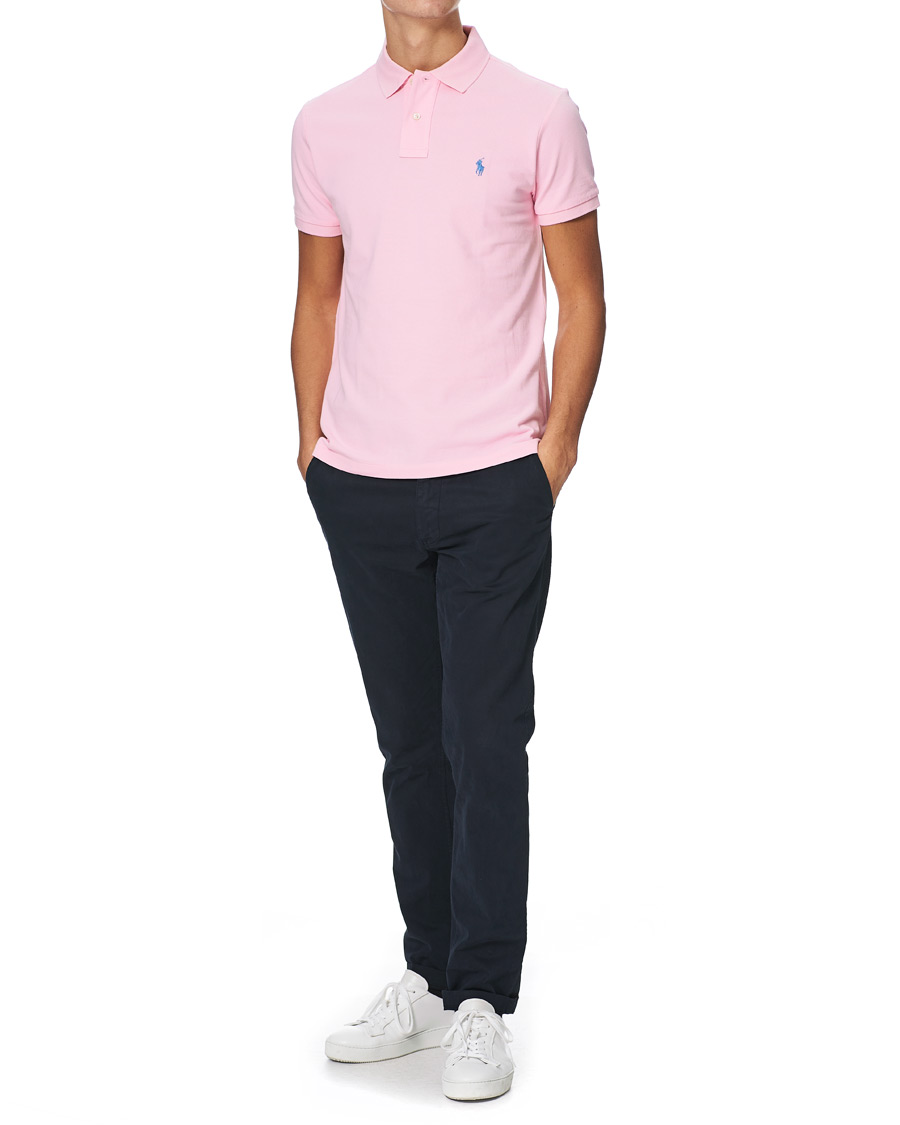 Herre | Pikéer | Polo Ralph Lauren | Custom Slim Fit Polo Carmel Pink