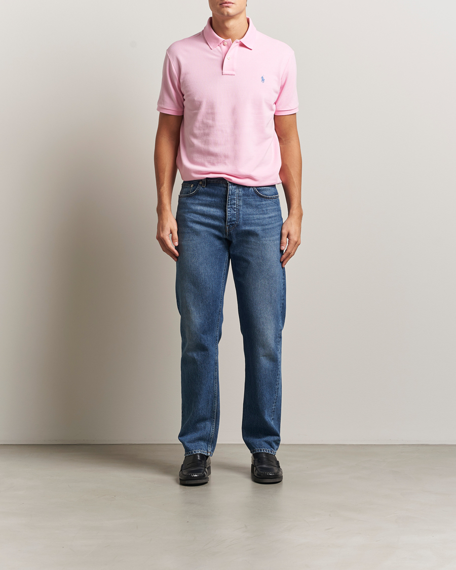 Herre | Pikéer | Polo Ralph Lauren | Custom Slim Fit Polo Carmel Pink