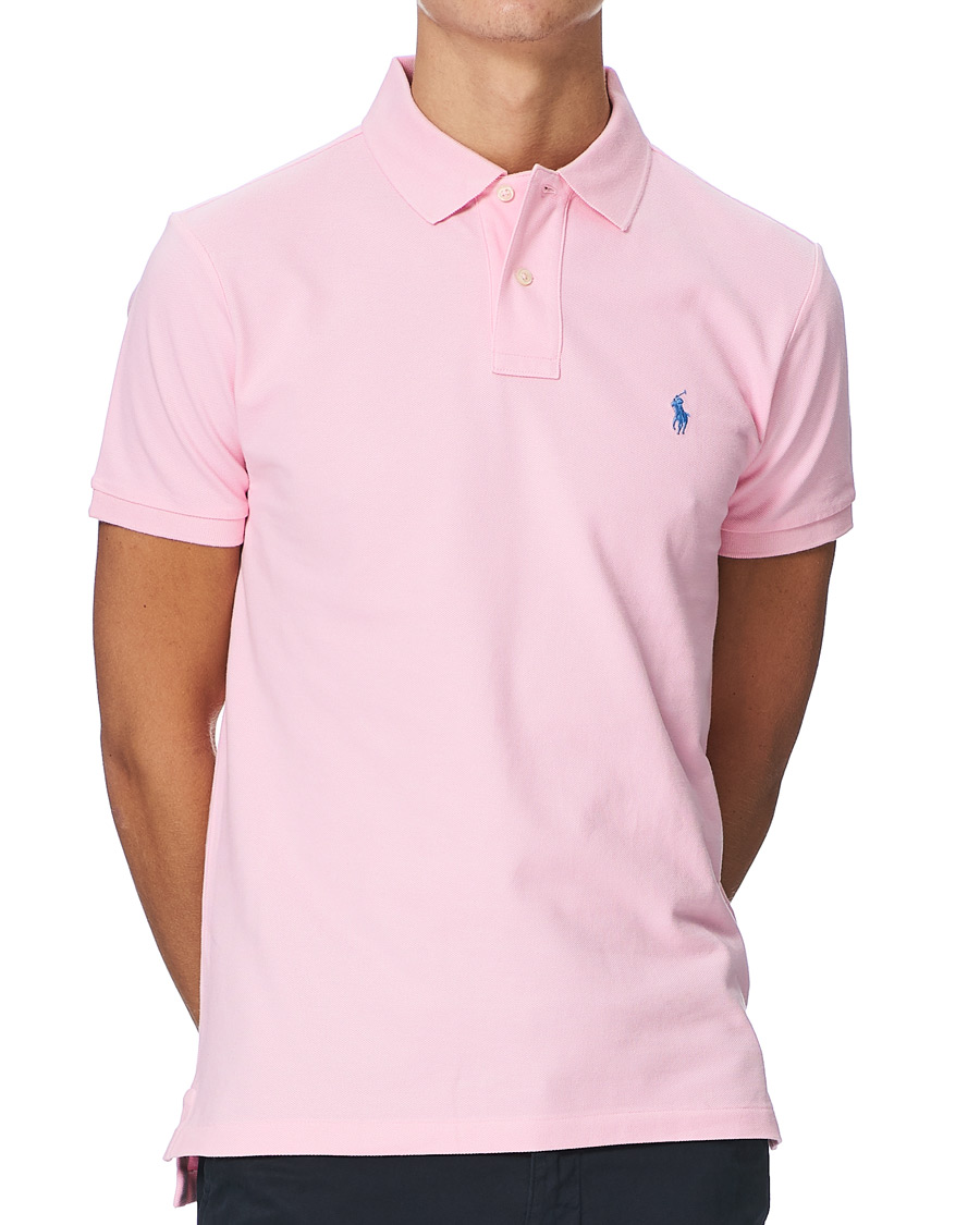 Herre | Pikéer | Polo Ralph Lauren | Custom Slim Fit Polo Carmel Pink