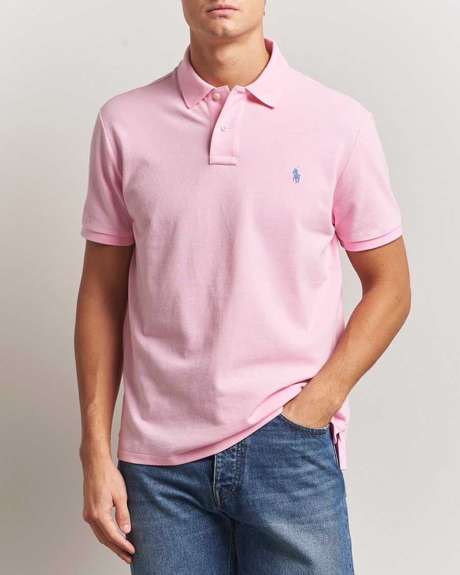 Herre | Pikéer | Polo Ralph Lauren | Custom Slim Fit Polo Carmel Pink