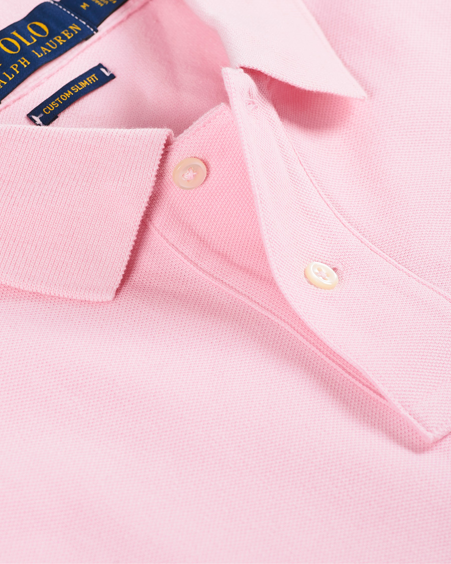 Herre | Pikéer | Polo Ralph Lauren | Custom Slim Fit Polo Carmel Pink