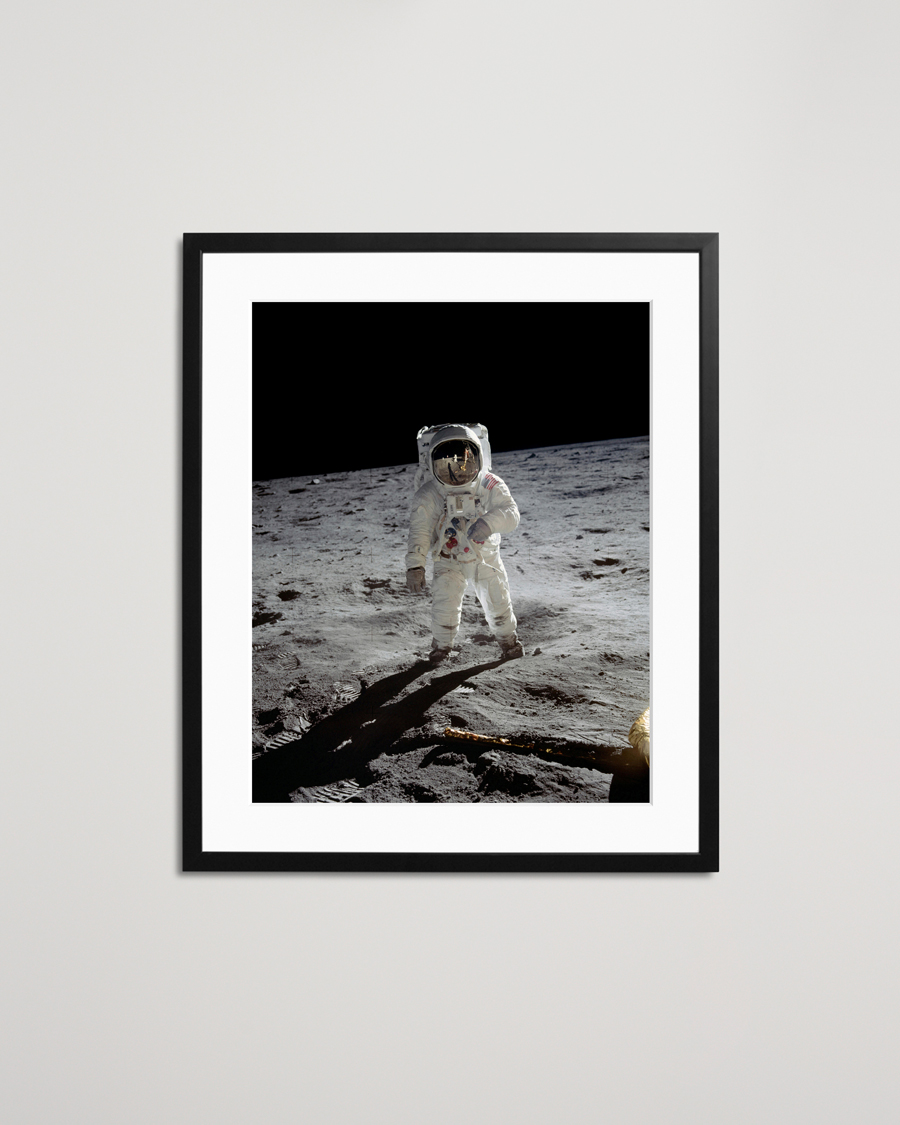 Herre | Bilder | Sonic Editions | Framed Buzz Aldrin On The Moon