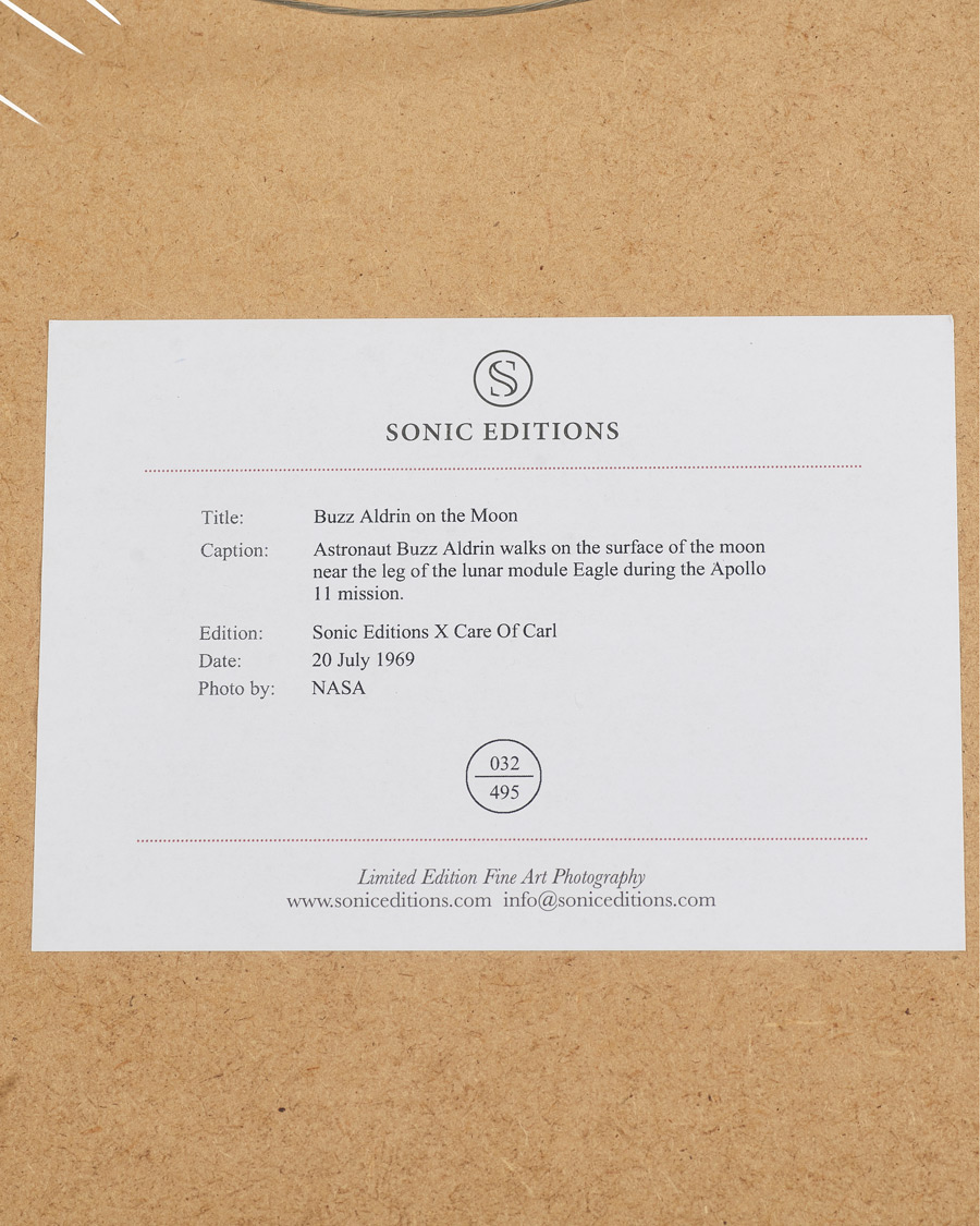 Herre | Bilder | Sonic Editions | Framed Buzz Aldrin On The Moon