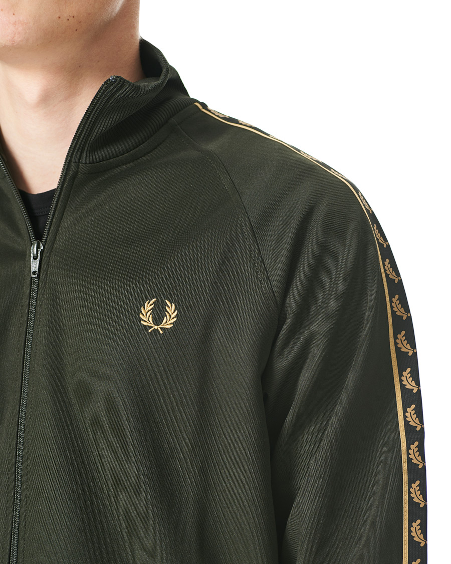 Herre | Gensere | Fred Perry | Gold Taped Track Jacket Green