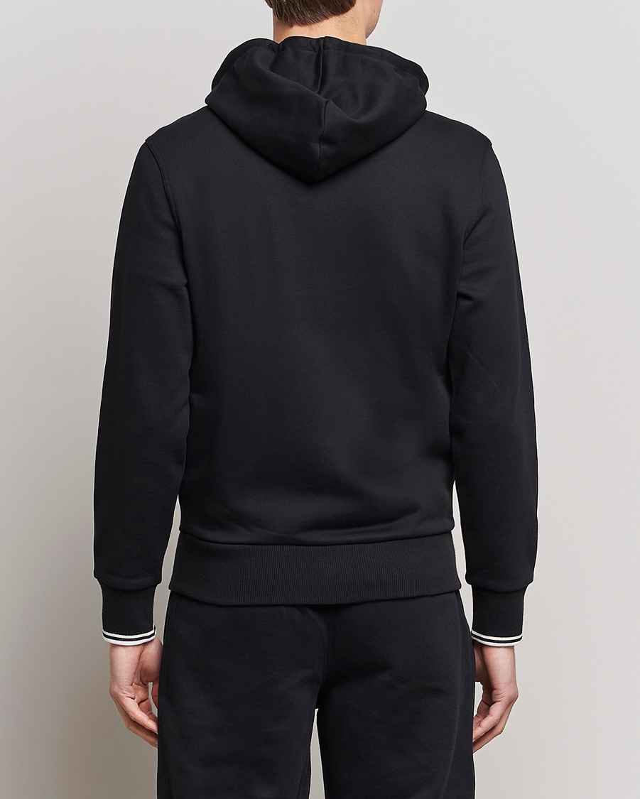 Herre | Gensere | Fred Perry | Full Zip Hooded Sweatshirt Black