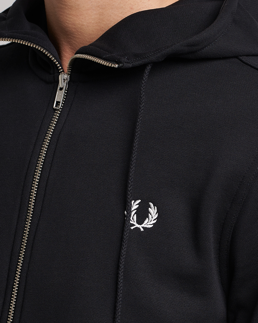 Herre | Gensere | Fred Perry | Full Zip Hooded Sweatshirt Black