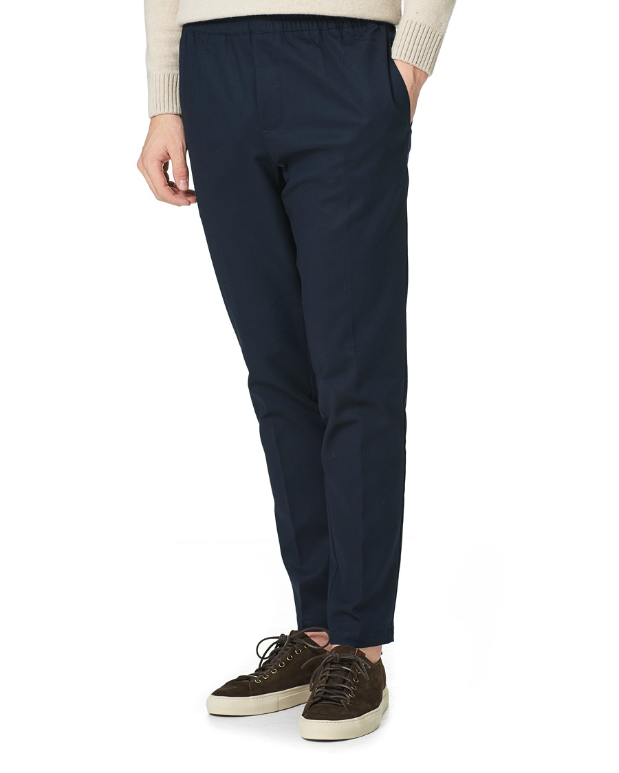 Herre |  | Samsøe & Samsøe | Smithy Organic Cotton Drawstring Trousers Sky Captain