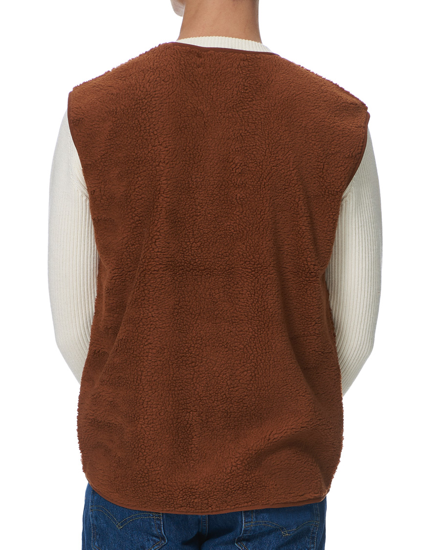 Herre | Gensere | Samsøe Samsøe | Samsøe & Samsøe Frederik Recycled Fleece Vest Caramel Cafe