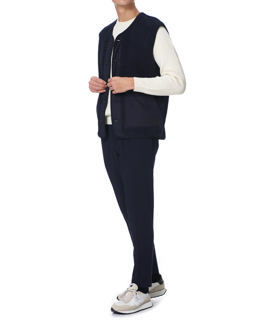 Herre | Gensere | Samsøe Samsøe | Samsøe & Samsøe Frederik Recycled Fleece Vest Sky Captain