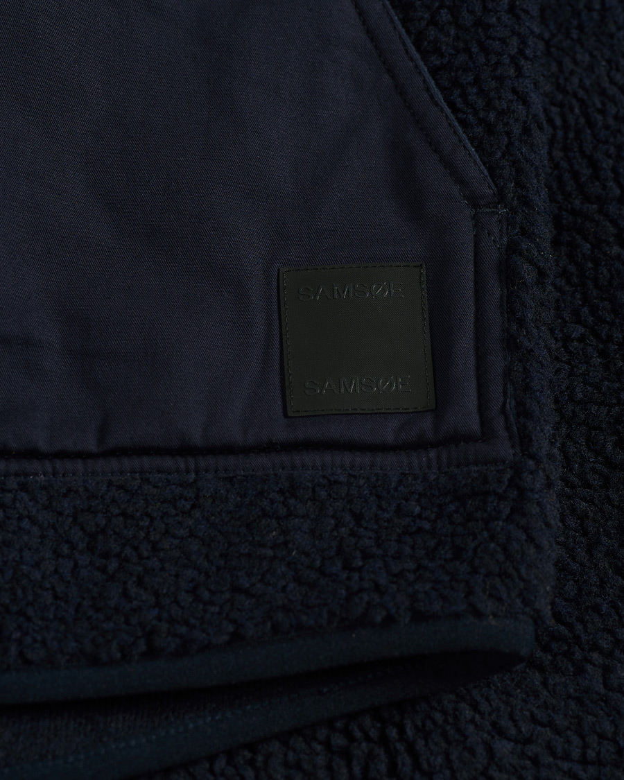 Herre | Gensere | Samsøe Samsøe | Samsøe & Samsøe Frederik Recycled Fleece Vest Sky Captain