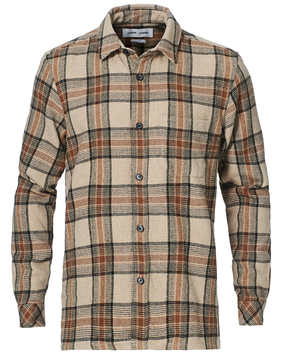 Herre | Skjorter | Samsøe Samsøe | Samsøe & Samsøe Waltones Recycled Overshirt Humus