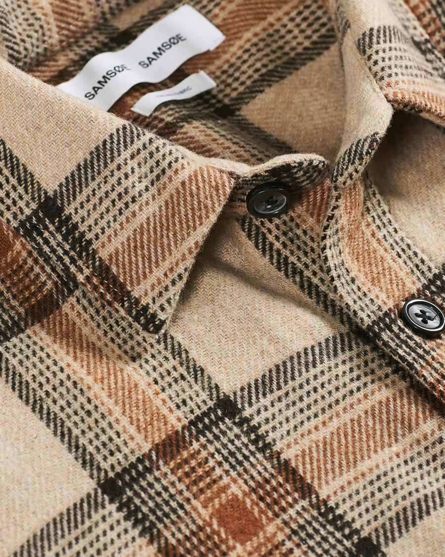 Herre | Skjorter | Samsøe Samsøe | Samsøe & Samsøe Waltones Recycled Overshirt Humus