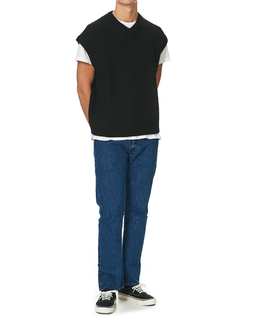 Herre | Gensere | Samsøe Samsøe | Samsøe & Samsøe Anders Knitted Wool Vest Black