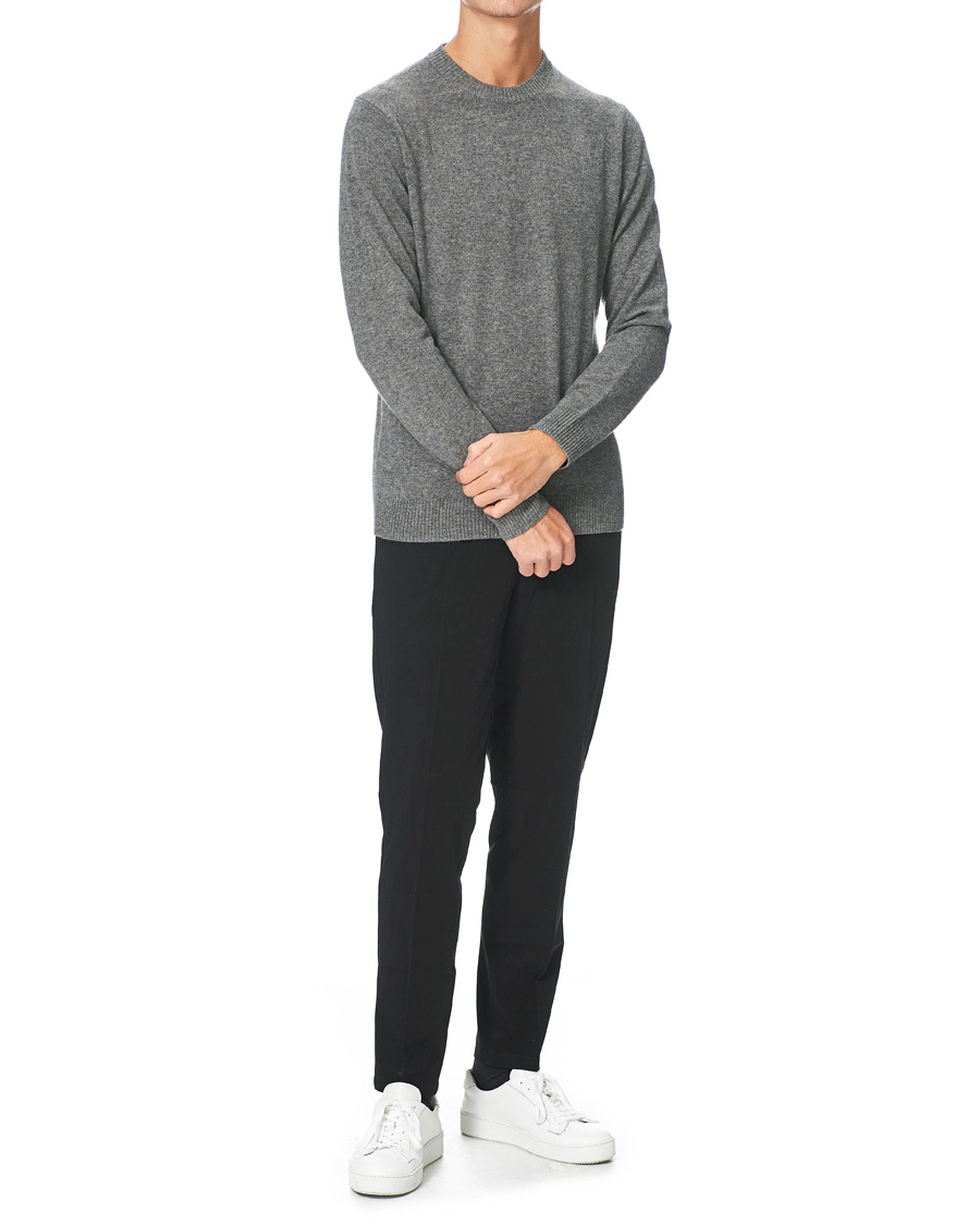 Herre | Gensere | Samsøe Samsøe | Samsøe & Samsøe Nobis Cashmere Crew Neck Grey Mel