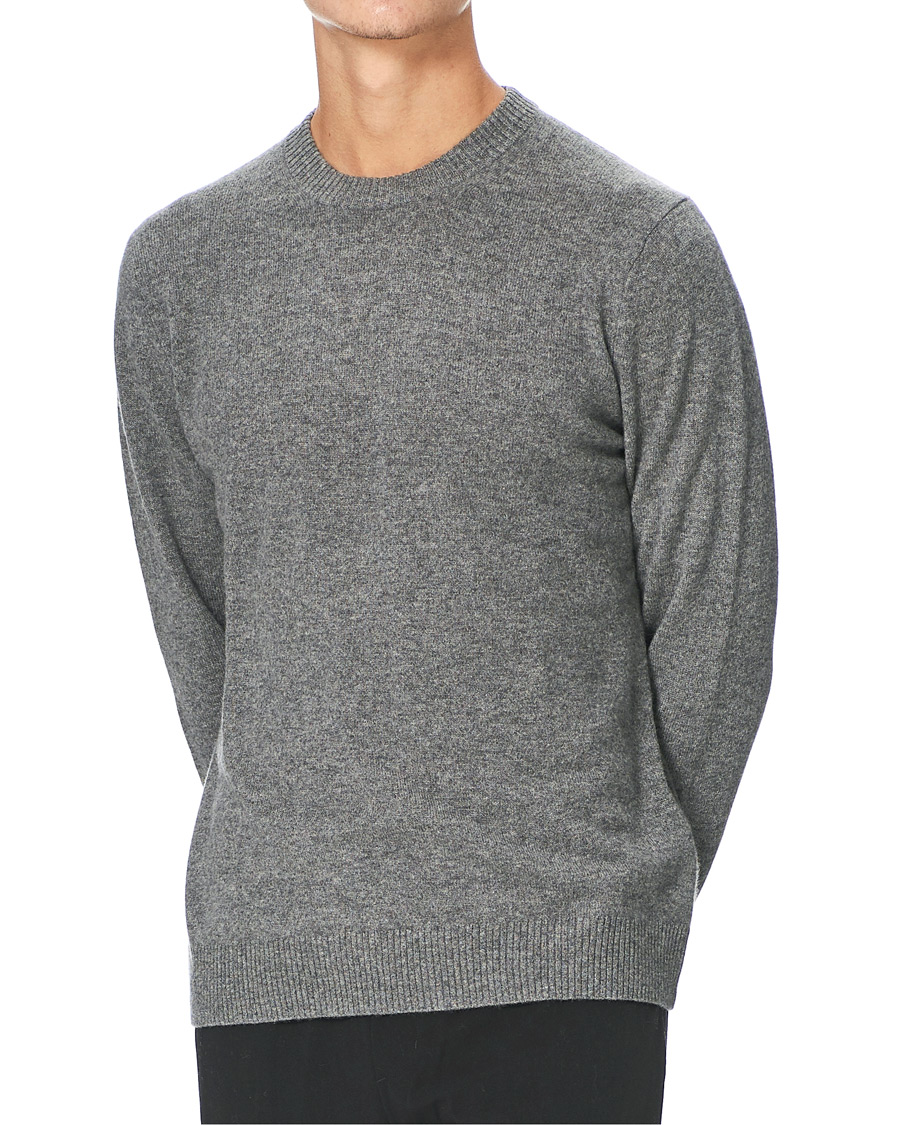 Herre | Gensere | Samsøe Samsøe | Samsøe & Samsøe Nobis Cashmere Crew Neck Grey Mel