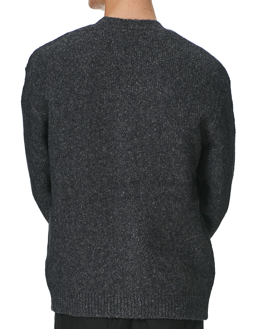 Herre | Gensere | Samsøe Samsøe | Samsøe & Samsøe Alter Merino Wool Cardigan Dark Grey Mel