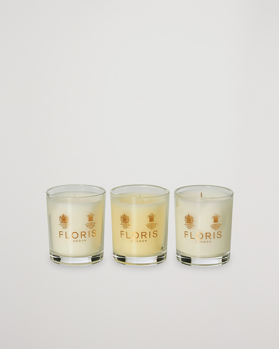 Herre | Duftlys | Floris London | Mini Candle Set 3x70g 