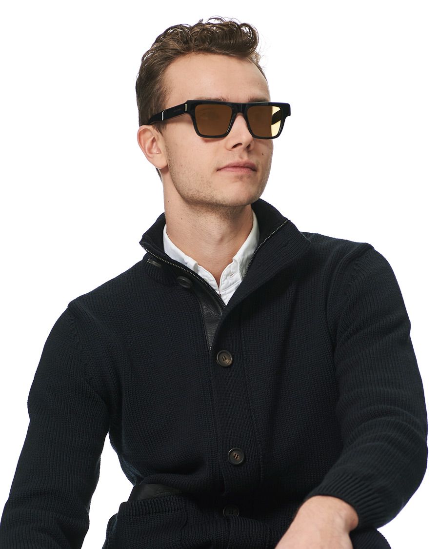 Herre | Solbriller | Saint Laurent | SL 469 Sunglasses Black Yellow