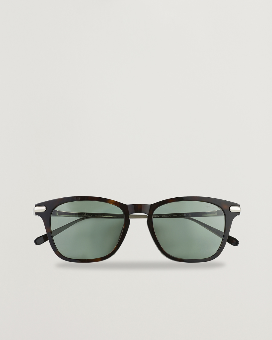Herre | Brioni BR0092S Titanium Sunglasses Havana Green | Brioni | BR0092S Titanium Sunglasses Havana Green