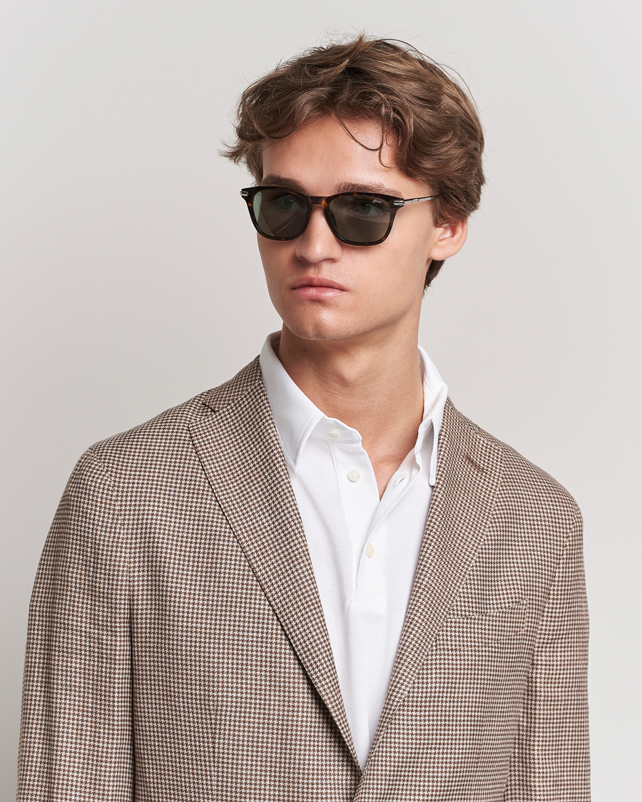 Herre | | Brioni | BR0092S Titanium Sunglasses Havana Green