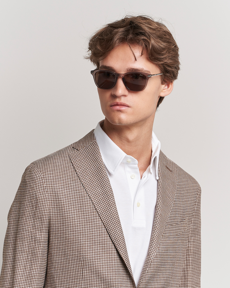 Herre |  | Brioni | BR0092S Titanium Sunglasses Grey Silver