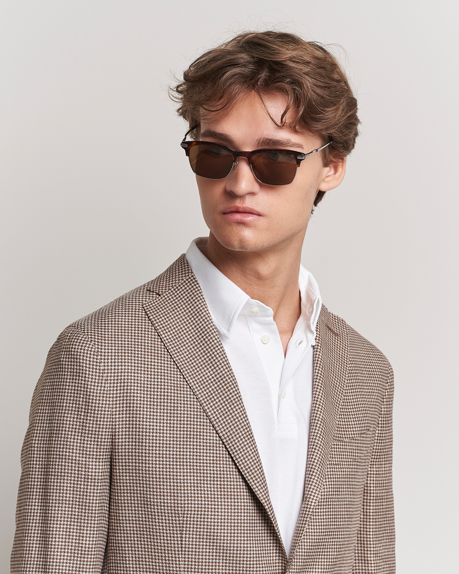 Herre | | Brioni | BR0093S Sunglasses Havana Brown
