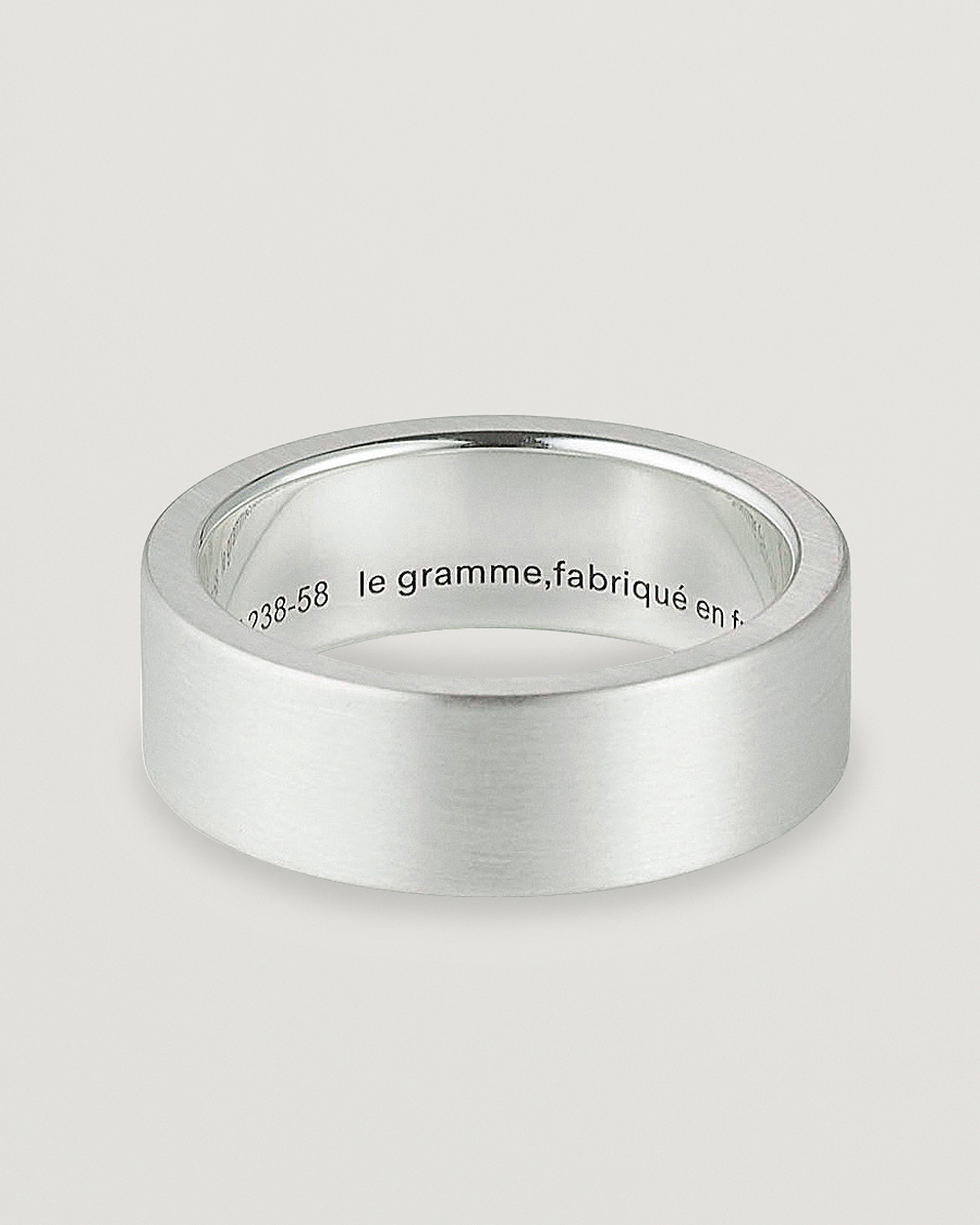 Herre | Smykker | LE GRAMME | Ribbon Brushed Ring Sterling Silver 9g