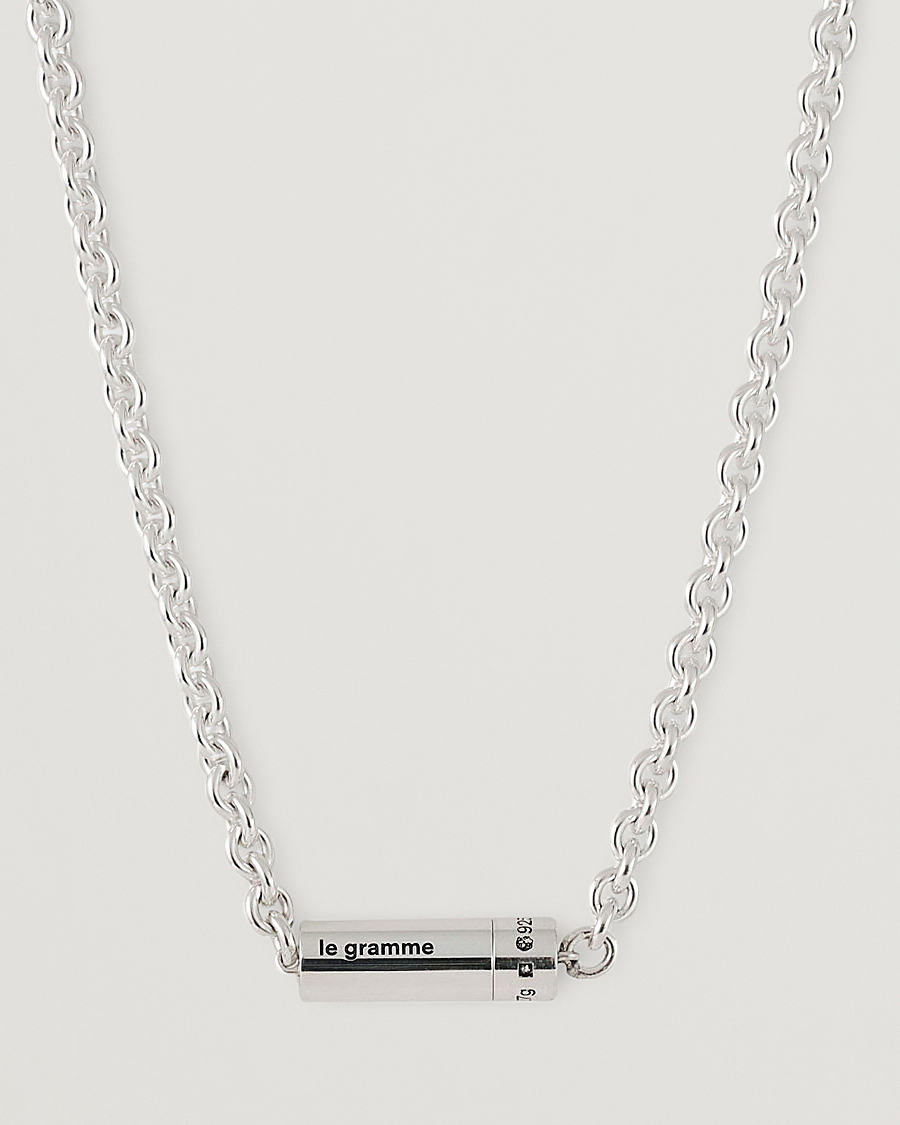 Herre | LE GRAMME Chain Cable Necklace Sterling Silver 27g | LE GRAMME | Chain Cable Necklace Sterling Silver 27g