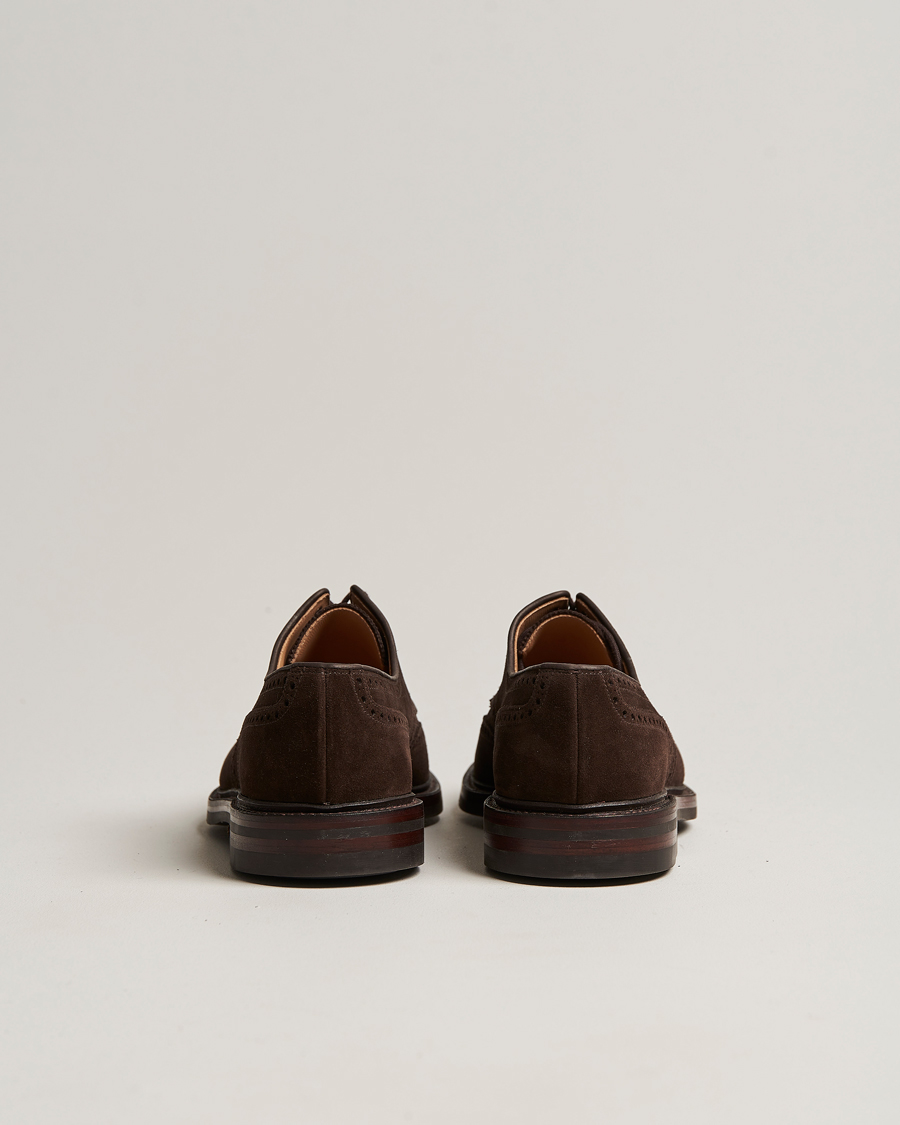 Herre | Derbys | Crockett & Jones | Pembroke Derbys Dainite Sole Dark Brown Suede