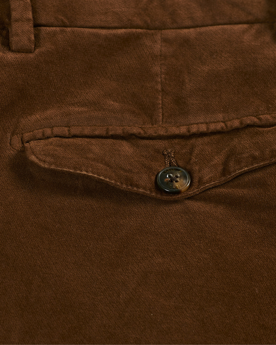 Herre | Bukser | Briglia 1949 | Easy Fit Velour Trousers Marrone
