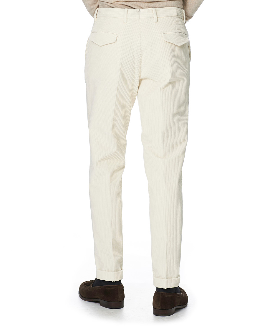 Herre | Bukser | Briglia 1949 | Easy Fit Cord Trousers Off White