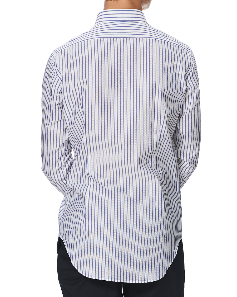 Herre | Skjorter | Kamakura Shirts | Slim Fit One Piece Collar Shirt Light Blue