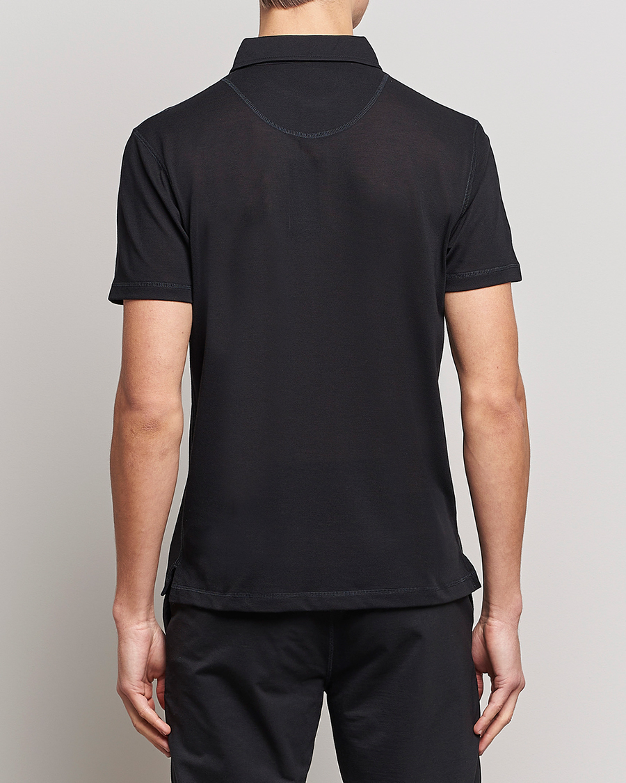 Herre | Pikéer | Sunspel | Active Pique Polo Black