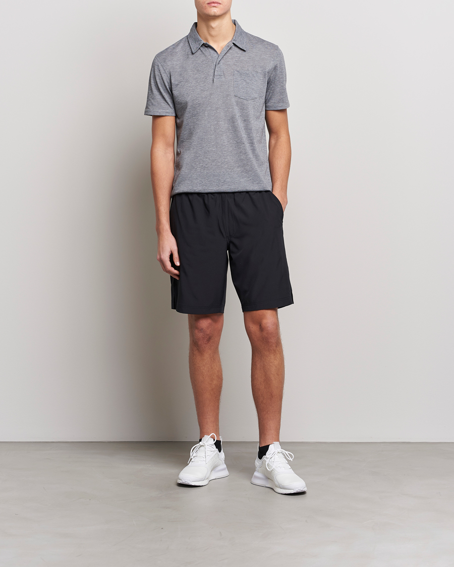 Herre | Pikéer | Sunspel | Active Pique Polo Grey Melange