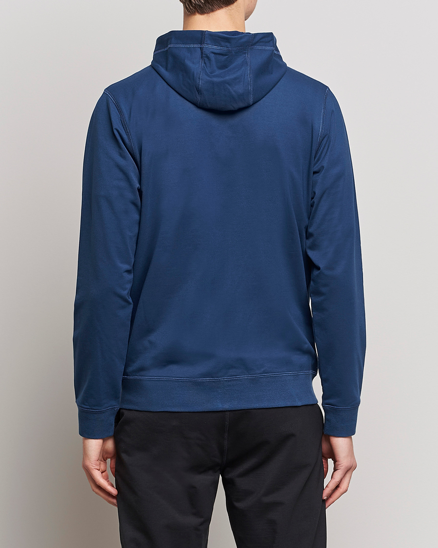 Herre | Gensere | Sunspel | Active Full Zip Hood Navy