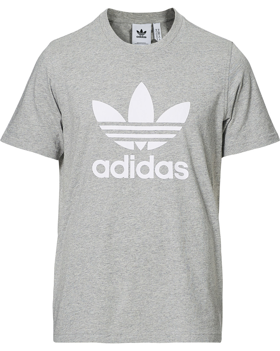 Herre | T-Shirts | adidas Originals | Trefoil Tee Grey Melange