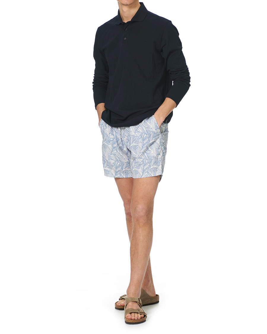 Herre | Badeshorts | Altea | Printed Swim Trunks Light Blue